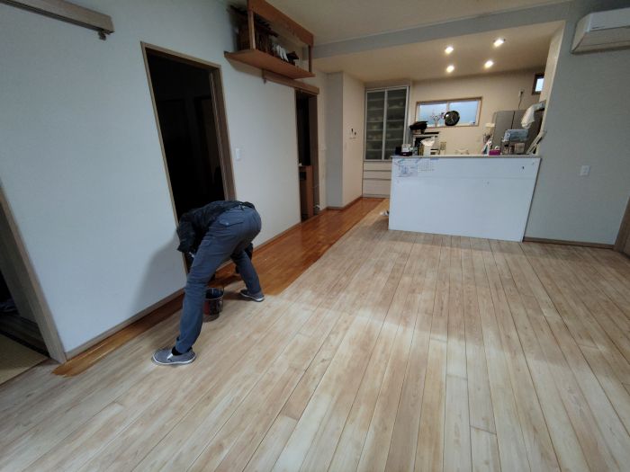 リフォーム／無垢床研磨　〈北群馬郡榛東村〉 画像