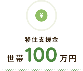 移住支援金 100万円／世帯
